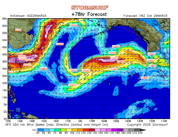 Pacific Ocean Weather Charts