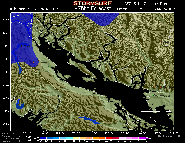 whistler snow forecast