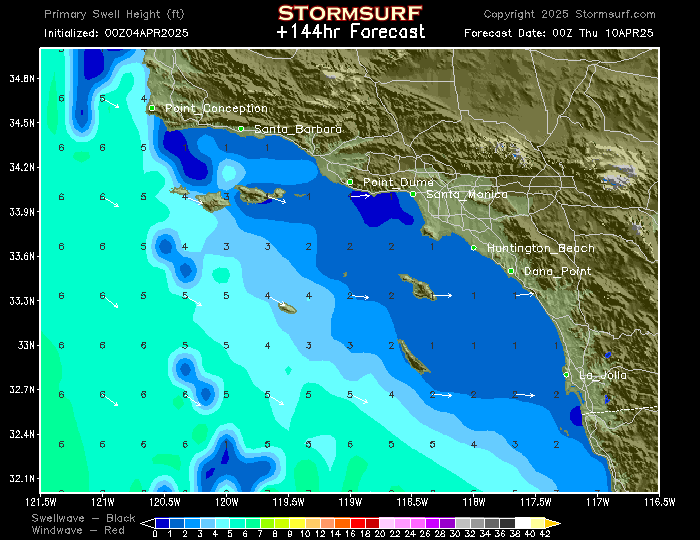 Swell Chart Southern California